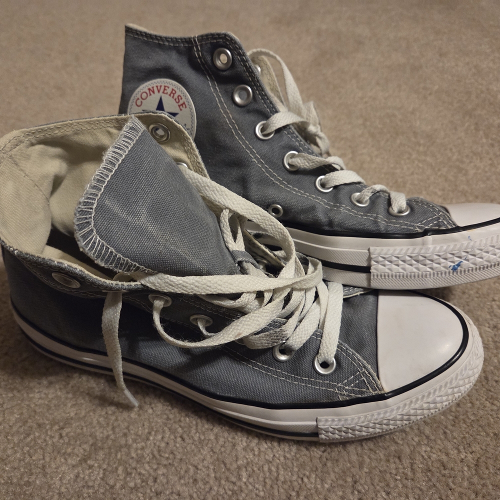 Converse Gray High-Top Sneakers
